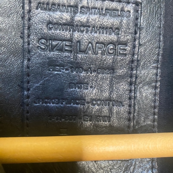 ALLSAINTS “RAID” Leather Jacket (Men’s) - Picture 2 of 13